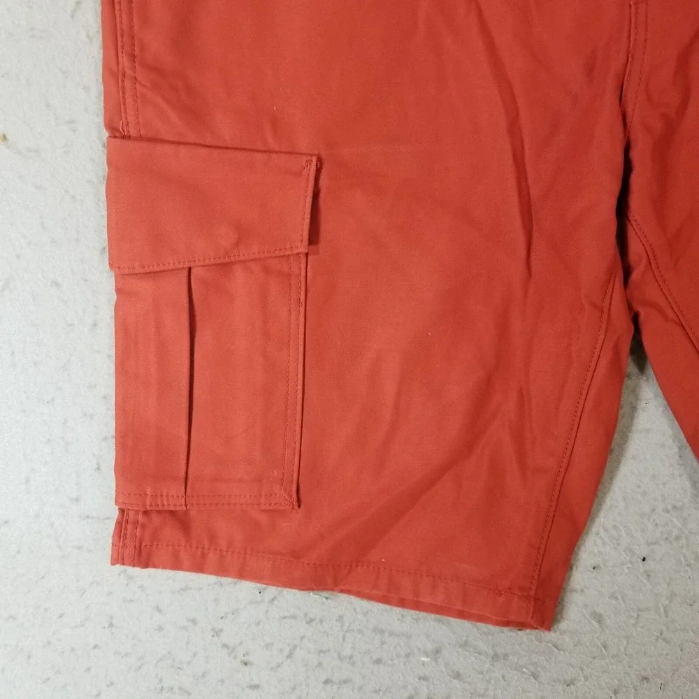 Levi's cargo shorts men's 36 x 13 orange rust heavy duty Urban outdoor Hip-Hop